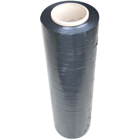 Folie stretch neagra Q-Connect, uz manual, 50cm latime, 23microni, 1.5kg G.W, 1.2kg N.W