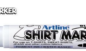 T-Shirt marker ARTLINE, corp plastic, varf rotund 2.0mm - negru