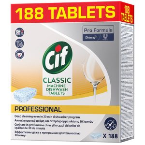 CIF Diversey Classic, tablete detergent pentru masina de spalat vase, 188 buc/cutie