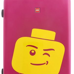 Troller 28 inch, material ABS, LEGO Minifigure Head - roz