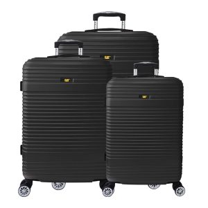 Set 3 trollere CATERPILLAR V Power Alexa (20/24/28 inch) - material ABS - negru