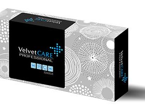 Servetele cosmetice, 2 straturi, 20.5 x 21 cm, 100 buc/cutie, VELVET Professional - albe