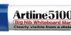 Marker pentru tabla de scris ARTLINE 5100A, corp metalic, varf rotund 5.0mm - albastru