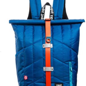 Rucsac ZIPIT Puffer Premium - albastru cu banda rosie